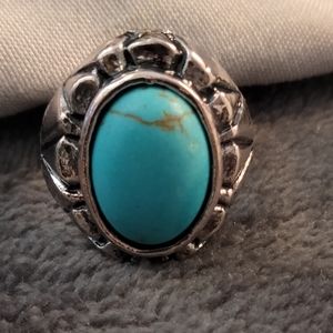 Blue 💙 turquoise ring adjustable size